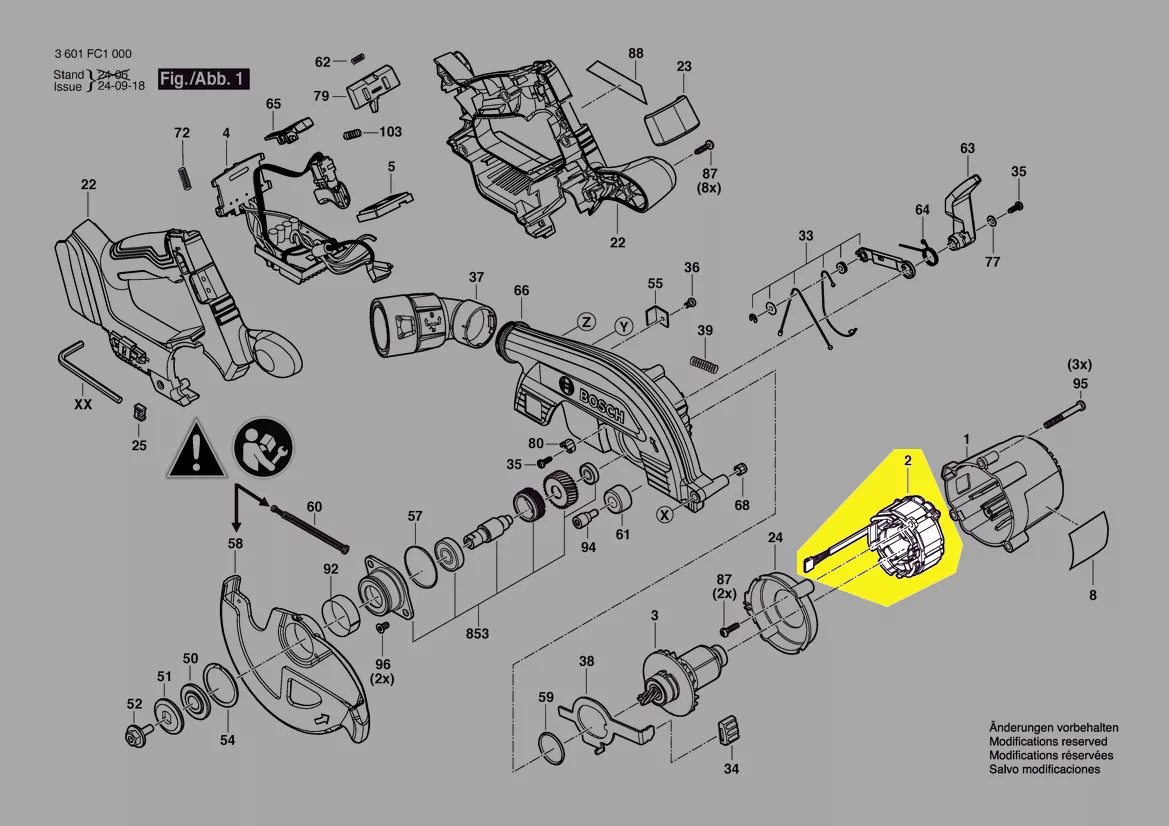 Stator réf. 1 619 P16 618 BOSCH
